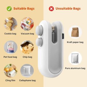 🔥 USB Rechargeable Mini Bag Sealer – খাবার ফ্রেশ রাখার স্মার্ট সল্যুশন! 🔥