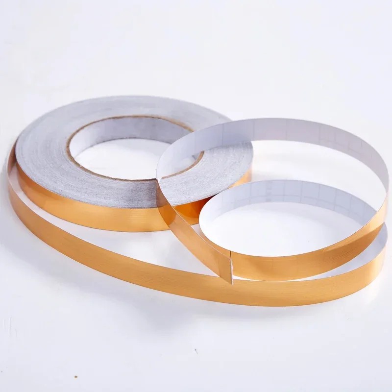 164 Feet (Golden color) Self-Adhesive Waterproof Tile Gap Tape for Floor and Wall Sealing - Image 3
