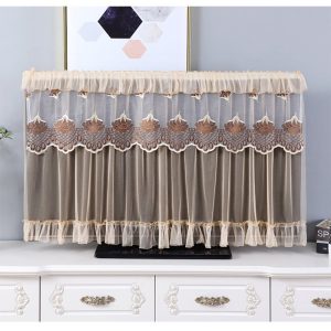 Fabric Door Curtain LED TV Dust Cover